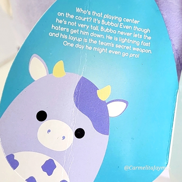 BUBBA 🐄 2021 O.G. Purple Spotted Cow Original Squishmallow by Kelly Toy NWT ☆PC - Picture 4 of 10